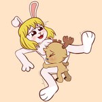 age_difference blonde_hair blush breasts duo eyes_closed female hair larger_female looking_at_another male male/female older_female penetration sex size_difference smaller_male smile smiling_at_another vaginal vaginal_penetration young young_male younger_male rgdrwz one_piece carrot_(one_piece) tony_tony_chopper deer humanoid lagomorph leporid mammal new_world_deer rabbit reindeer 1:1 hi_res