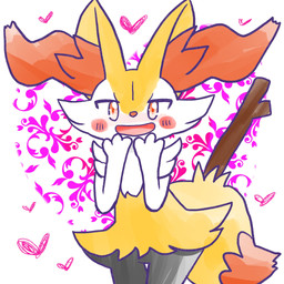 ambiguous_anthro ambiguous_gender anthro biped blush blush_stickers dipstick_tail front_view hand_on_face heart_symbol leaning leaning_forward markings object_in_tail open_mouth open_smile simple_background smile solo standing stick stick_in_tail tail tail_markings thigh_gap annyui0611 nintendo pokemon braixen canid generation_6_pokemon mammal pokemon_(species) 1:1 2024 digital_drawing_(artwork) digital_media_(artwork) hi_res japanese_description portrait three-quarter_portrait translated_description