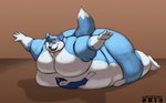 anthro belly belly_crush big_belly big_butt big_moobs blue_body butt crush duo feet fur hair huge_belly huge_butt larger_male lying male male/male moobs nude obese obese_anthro obese_male on_front overweight overweight_anthro overweight_male simple_background size_difference smaller_male tail kazecat l-lawliet sheppy_(wuskeh) canid canine canis domestic_dog husky mammal nordic_sled_dog spitz 2013