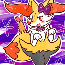 accessory ambiguous_anthro ambiguous_gender anthro biped blush blush_stickers bow_ribbon choker cute_fangs dipstick_tail eyelashes fangs featureless_crotch food front_view hair_accessory hair_bow hair_ribbon jewelry looking_at_viewer markings necklace object_in_tail open_mouth open_smile outline paw_pose pose ribbons shrimp_(food) smile snout solo standing tail tail_markings teeth thick_eyelashes tongue annyui0611 nintendo pokemon braixen canid generation_6_pokemon mammal pokemon_(species) 1:1 2023 digital_drawing_(artwork) digital_media_(artwork) hi_res japanese_description portrait three-quarter_portrait translated_description