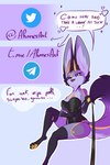 anthro breasts clothing corset dominant dominant_female female leash leash_pull lingerie medium_breasts pawpads solo speech_bubble text topwear ahmes ahmes_(ahmes) canid canine fennec_fox fox mammal true_fox 2:3 absurd_res english_text hi_res