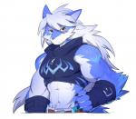 abs anthro belt biceps clothed clothing fingerless_gloves gloves handwear male muscular muscular_anthro muscular_male solo velk wolfmalro cheong_hwan canid canine canis mammal wolf 2018 digital_media_(artwork) hi_res