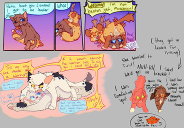 69_position angry anus balls blush bodily_fluids cum cum_in_mouth cum_inside cunnilingus dialogue duo erection face_fucking facesitting fellatio female female/female feral genital_fluids genitals irrumatio male male/female male/male oral penile penile_spines penis penis_in_mouth pinned pinned_to_ground questionable_consent scaroused secretly_horny secretly_loves_it sex sitting_on_another sweat talking_feral text vaginal freckledcoat warriors_(book_series) cloudtail_(warriors) firestar_(warriors) heathertail_(warriors) leafpool_(warriors) lionblaze_(warriors) squirrelstar_(warriors) swiftpaw_(warriors) domestic_cat felid feline felis mammal absurd_res comic english_text hi_res multiple_images