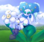 alternate_species areola big_areola big_breasts big_butt big_nipples blue_flower_florges breastfeeding breasts butt duo elemental_creature elfdrago female female/female floette flora_fauna florges flower generation_6_pokemon hand_on_head heart_symbol hi_res huge_breasts humanoid humanoidized level_difference musical_note nintendo nipples not_furry one_eye_closed plant pokemon pokemon_(species) pokemorph purple_eyes shiny_pokemon tongue tongue_out white_flower_floette wide_hips