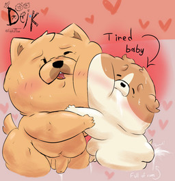 after_sex anthro balls belly big_balls big_butt big_penis blush bodily_fluids butt chibi cum cum_drip cum_fart cum_in_mouth cum_inside cum_on_face cum_on_penis cumshot dripping duo ejaculation eyes_closed fart genital_fluids genitals heart_symbol hug huge_balls huge_butt huge_penis humiliation male male/male nude one_eye_closed open_mouth penis size_difference slightly_chubby small_penis smile sweat sweatdrop tail text ugly-rat15508 dogs_in_space netflix jerry_(dogs_in_space) loaf_(dogs_in_space) bulldog canid canine canis chow_chow domestic_dog mammal mastiff molosser spitz hi_res