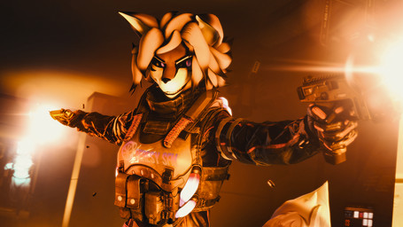 anthro bullet_casing duo female gun knife male muzzle_flash purple_eyes ranged_weapon solo weapon heresy_sfm domibun_(modeler) warfaremachine_(modeler) half-life valve violette_(heresy_sfm) canid canine combine domestic_cat felid feline felis fox mammal 16:9 3d_(artwork) digital_media_(artwork) widescreen