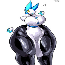 4_fingers anthro big_breasts biped breasts clothed clothing curvy_figure female fingers huge_breasts huge_hips huge_thighs hyper hyper_hips hyper_thighs machine simple_background solo thick_thighs wide_hips rohan_furries deltarune undertale_(series) tasque_manager darkner felid feline mammal robot 2023 digital_media_(artwork) hi_res