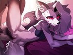 anthro anthro_on_anthro anthro_penetrated anthro_penetrating anthro_penetrating_anthro balls black_nose bodily_fluids bottomless bottomless_anthro bottomless_female bra butt butt_from_the_front clenched_teeth clothed clothing collar cum cum_in_pussy cum_inside duo fangs female female_focus female_penetrated fur genital_fluids genitals grey_body grey_fur grey_hair hair male male/female male_penetrating male_penetrating_female mostly_offscreen_character multicolored_body multicolored_fur navel penetration penile penile_penetration penis penis_in_pussy pussy red_sclera sex solo_focus spiked_collar spikes spread_legs spreading sweat tail teeth two_tone_body two_tone_fur underwear vaginal vaginal_penetration white_body white_eyes white_fur jesterwing helluva_boss mythology loona_(helluva_boss) canid canid_demon canine demon hellhound mammal mythological_canine mythological_creature absurd_res hi_res