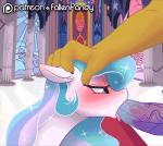 duo erection fellatio female feral genitals hand_on_head horn male oral penile penis sex solo_focus stepanda friendship_is_magic hasbro my_little_pony mythology discord_(mlp) princess_celestia_(mlp) equid equine mammal mythological_creature mythological_equine unicorn 2016