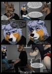 2016 3d_(artwork) 5_fingers aardvark age_difference anthro australian_shepherd barefoot beverage black_hair blue_eyes breasts brown_body brown_fur brown_nose canid canine canis chimera clothed clothing comic dialogue digital_media_(artwork) domestic_dog duo ear_piercing english_text euplerid facial_piercing fangs feet female fingers fossa fur furniture gauged_ear group hair herding_dog heterochromia hybrid javier_(disambiguation) jewelry kenzie male mammal millie_(sayuncle) mixed_media nervous nose_piercing nose_ring open_mouth open_smile pastoral_dog piercing red_eyes reptile ring_piercing sayuncle scalie sheepdog shirt sitting size_difference smile sofa speech_bubble standing table teeth text text_on_clothing text_on_shirt text_on_topwear tongue tongue_out topwear tuft vehicle yellow_eyes