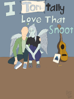 acoustic_guitar anthro bald black_clothing black_shirt black_topwear blue_body bone_frill bottomwear breasts canon_couple clothed clothed_anthro clothed_female clothed_human clothed_male clothing duo elbow_feathers eyes_closed feathered_wings feathers female fingers footwear frill_(anatomy) green_clothing green_jacket green_shirt green_topwear grey_background grey_body grey_bottomwear grey_clothing grey_feathers grey_hair grey_pants guitar hair happy heart_symbol human_on_anthro humanoid_hands inside interspecies jacket long_hair male male/female markings medium_breasts musical_instrument non-mammal_breasts open_clothing open_jacket open_topwear pants pencil_(object) plucked_string_instrument purple_bottomwear purple_clothing purple_pants romantic romantic_couple shirt shoes short_tail side_hug simple_background sitting sketchbook slippers smile string_instrument striped_markings stripes tail text topwear wings dez_kat cavemanon_studios goodbye_volcano_high ko_op_(game_developer) snoot_game anon_(snoot_game) fang_(gvh) human mammal prehistoric_species pterosaur reptile scalie absurd_res colored cover cover_art cover_page english_text hi_res shaded