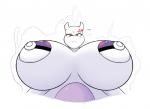 angry big_breasts breasts female front_view huge_breasts hyper hyper_breasts looking_at_viewer looking_down looking_down_at_viewer low-angle_view master_ball nipple_analogue nude pasties pokeball red_eyes simple_background solo text white_background angelthecatgirl nintendo pokemon fan_character psy_(angelthecatgirl) generation_1_pokemon legendary_pokemon mammal mewtwo pokemon_(species) 2017 digital_media_(artwork) english_text