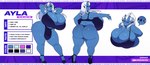 2_horns 5_fingers big_breasts big_bulge big_butt biped black_clothing black_footwear black_high_heels black_underwear blue_body blue_skin breasts bulge butt clothing curvy_figure detailed_bulge fingers footwear gynomorph gynomorph_humanoid hair high_heels horn huge_breasts huge_bulge intersex intersex_humanoid purple_eyes shoes solo stated_age stated_height stated_species text underwear unhooking_bra voluptuous voluptuous_gynomorph voluptuous_humanoid white_hair chromapan asian_mythology east_asian_mythology japanese_mythology mythology ayla_(arahmon) demon humanoid oni yokai 2025 artist_name english_text hi_res model_sheet
