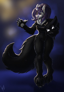 6_eyes ambiguous_gender anthro duo intersex intersex/intersex multi_eye slim_anthro tail stirren asian_mythology chinese_mythology east_asian_mythology mythology weel'kha_(sixeyedfox) woon_(sixeyedfox) animate_inanimate canid canine dragon fox hybrid kirin living_clothing living_costume living_fursuit mammal mythological_creature mythological_scalie scalie hi_res