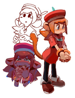 blush blush_lines bodily_fluids clasped_hands clothed clothing crying dress feathers female footwear fully_clothed hair hat headgear headwear orange_hair ring shoes simple_background solo standing tears white_background napstachill bandai_namco klonoa_(series) lolo_(klonoa) animal_humanoid haplorhine humanoid mammal mammal_humanoid monkey monkey_humanoid primate primate_humanoid 2020 digital_drawing_(artwork) digital_media_(artwork)