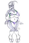 anthro beverage bottomwear clothing daisy_dukes denim denim_bottomwear denim_clothing denim_shorts female hat headgear headwear hooves horn hotpants hydros panties pose short shorts solo thong underwear thehuntingwolf bovid caprine goat ibex mammal absurd_res hi_res pinup sketch