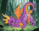 bodily_fluids butt cum cum_in_ass cum_inside cum_on_butt cum_on_penis digitigrade feral genital_fluids genitals looking_back lying male membrane_(anatomy) membranous_wings open_anus penis presenting quadruped solo tail wings pangoleen activision european_mythology mythology spyro_the_dragon spyro dragon mythological_creature mythological_scalie scalie western_dragon