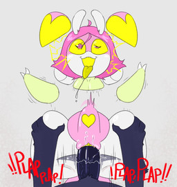 abdominal_bulge ahegao anthro anthro_penetrated duo female female_penetrated heart_(marking) legs_up looking_pleasured male male/female male_penetrating male_penetrating_female markings penetration penile penile_penetration penis_in_vagina sex solo_focus text through_wall tongue tongue_out vaginal vaginal_penetration wall_(structure) nylonhellhole bug_(sodabug) krylon_(nylonhellhole) arthropod insect mantis 2023 hi_res