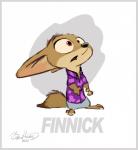 anthro barefoot biped black_nose border bottomwear clothing feet fur grey_border open_mouth pants shirt simple_background solo standing tan_body tan_fur topwear byron_howard disney zootopia finnick_(zootopia) canid canine fennec_fox fox mammal true_fox 2013 absurd_res concept_art hi_res official_art reaction_image