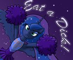 cheerleader clothing cosmic_hair costume demotivational ethereal_hair female feral hair horn looking_at_viewer pseudo_hair solo text wings trash_anon friendship_is_magic hasbro my_little_pony mythology princess_luna_(mlp) equid equine mammal mythological_creature mythological_equine winged_unicorn 2019 absurd_res english_text hi_res portrait