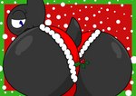 accidental_holly anthro big_butt black_body butt christmas_clothing clothing female half-closed_eyes holidays holly_(plant) huge_butt hyper hyper_butt kiss_my_ass looking_back narrowed_eyes plant smile solo cyandrive98 christmas heart_(cyandrive98) bat mammal absurd_res hi_res