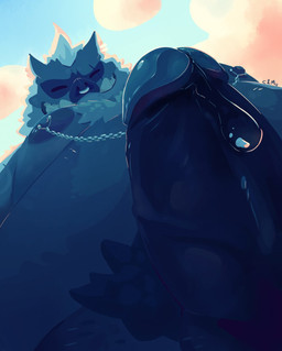 anthro belly big_belly bodily_fluids body_hair chest_hair dripping ear_piercing ear_ring erection eyes_closed facial_piercing genital_fluids genitals grin hair huge_belly humanoid_genitalia humanoid_penis low-angle_view male moobs multiple_piercings nipple_piercing nipples nose_piercing nose_ring obese obese_anthro obese_male overweight overweight_anthro overweight_male penis piercing precum precum_drip precum_on_own_penis pubes ring_piercing septum_piercing septum_ring short_hair smile solo teeth chocolateandmilk mammal suid suine sus_(pig) wild_boar hi_res restricted_palette