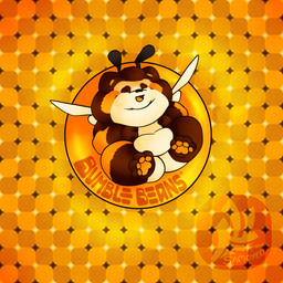 antennae_(anatomy) anthro belly brown_body brown_fur fur hair highlights_(coloring) inflatable inner_tube male micro optical_illusion overweight overweight_anthro overweight_male pattern_background simple_background smile solo wings yellow_body fujiyama_samoyed bumble_beans_(fujiyamasamoyed) arthropod bee bumble_bee_(species) canid canine canis domestic_dog hybrid hymenopteran insect mammal raccoon_dog tanuki 1:1 digital_media_(artwork) shaded soft_shading watermark