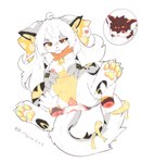 4_fingers 4_toes ahoge anthro anthro_on_anthro anthro_penetrated anthro_penetrating anthro_penetrating_anthro areola arm_markings biped bird's-eye_view black_body black_ear_tips black_ears black_fur black_markings black_nose black_tail blush blush_lines bodily_fluids breasts brown_body brown_ears brown_fur cheek_tuft chest_tuft circle_eyebrows claws countershade_face countershade_fur countershade_legs countershade_tail countershading cum cum_in_vagina cum_inside cutaway cute_fangs dipstick_ears disembodied_hand duo ear_markings erection eyebrows eyelashes facial_tuft fangs feet female female_anthro female_focus female_penetrated finger_claws fingers fluffy fluffy_tail foot_grab foot_markings front_view fur genital_fluids genitals grey_body grey_ears grey_fur hair hand_markings hand_on_foot hand_on_leg happy happy_sex head_tuft heart_reaction heart_symbol high-angle_view hindpaw inner_ear_fluff jewelry kemono leg_grab leg_markings loli long_hair looking_at_another looking_at_partner lying male male/female male_anthro male_penetrating male_penetrating_female markings medium_breasts monotone_hair mostly_nude multicolored_body multicolored_ears multicolored_fur multicolored_tail navel neck_tuft nipples nude on_back one_eye_closed open_mouth orange_body orange_ears orange_fur orange_markings pawpads paws pendant penetration penile penile_penetration penis penis_in_vagina pillow pink_areola pink_nipples pink_penis pupils red_ear_tips red_eyes scarf scarf_only sex shota simple_background smile snaggle_teeth snaggle_tooth solo_focus speech_bubble star_pendant star_polygon table_lotus_position tail tail_markings teeth toe_claws toes tuft vaginal vaginal_penetration vulva white_background white_body white_claws white_countershading white_ears white_fur white_hair white_inner_ear white_inner_ear_fluff yellow_body yellow_eyes yellow_fur yellow_inner_ear yellow_inner_ear_fluff yellow_pawpads young young_anthro young_female young_male young_on_young young_penetrated young_penetrating shiokisylvia canid canine felid feline mammal 2025 absurd_res colored digital_media_(artwork) flat_colors full-length_portrait hi_res portrait