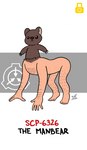 3_claws 3_fingers 5_fingers 5_toes all_fours arm_hair beady_eyes black_text body_hair brown_body brown_fur chest_hair claws collarbone feet finger_claws fingers fur leg_hair light_body lock_symbol logo male nude nude_male nude_taur quadruped red_text simple_background solo standing text toes white_background yellow_lock_symbol zal-cryptid scp_foundation scp-6326 bear brown_bear chimera grizzly_bear human_taur mammal mammal_taur taur ursine 2022 artist_name character_name colored dated digital_drawing_(artwork) digital_media_(artwork) english_text hi_res signature