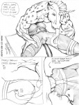 2002 69_position animal_print anthro anthro_on_anthro bdsm biceps bodily_fluids bondage bound breast_bondage breasts comic cum cum_on_face cunnilingus deep_cunnilingus deep_throat deep_tongue dialogue directional_arrow domestic_cat dominant dominant_male duo dynotaku dynotaku_(character) ears_back english_text equid equine erection felid feline felis fellatio female female_penetrated forced fur furniture g-spot gag gagged genital_fluids genitals giraffe giraffe_print giraffid graphite_(artwork) greyscale hair harness harness_gag harness_ring_gag horn hybrid hypnosis information_label inner_ear_fluff internal internal_vaginal interspecies leg_grab licking licking_sound_effect long_hair long_tongue lying male male/female male_penetrating male_penetrating_female mammal markings mind_control monochrome muscular muscular_male muzzle_(object) mythological_creature mythological_equine mythology nude on_back onomatopoeia open_mouth open_mouth_gag oral oral_penetration orgasm ossicone pencil_(artwork) penetration penile penis piercing pivoted_ears ribbon_bondage ribbons ring_gag sashi sex signature simple_background sound_effects speech_bubble spots spotted_body spotted_fur standing submissive submissive_female table tail text text_emphasis tongue tongue_out tongue_penetration tongue_sex traditional_media_(artwork) tuft underline unicorn vaginal ventral_groove white_background