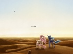 2012 blue_hair blue_sky bone brown_theme comic cosmicunicorn cutie_mark desert english_text equid equine feathered_wings feathers female feral flowing_mane friendship_is_magic hair hasbro horn mammal my_little_pony mythological_creature mythological_equine mythology outside pink_hair princess_celestia_(mlp) princess_luna_(mlp) quadruped sibling_(lore) sister_(lore) sisters_(lore) skull sky tail text winged_unicorn wings