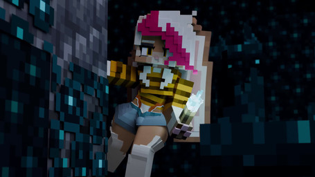 anthro big_butt bikini blonde_hair bottomwear butt clothed clothed_anthro clothed_male clothing ears_down eyelashes femboy fur hair holding_object male multicolored_body orange_body orange_fur pink_hair pivoted_ears pupils shorts solo standing string_bikini swimwear thick_thighs two-piece_swimsuit gimad microsoft minecraft mojang xbox_game_studios 16:9 3d_(artwork) 3d_animation animated digital_media_(artwork) hi_res no_sound short_playtime video widescreen