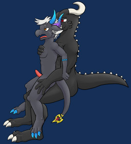 anal anal_penetration anthro black_body duo genitals grey_body male male/male on_lap open_mouth penetration penis side_view sitting_on_another sitting_on_lap sitting_sex size_difference tapering_penis touching_chest touching_thigh xenomir dragon_village mythology dragon magnas mythological_creature mythological_scalie scalie hi_res