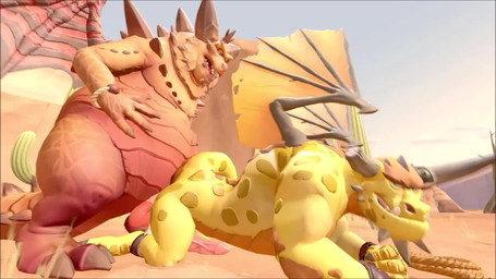 all_fours anal anal_penetration anthro anthro_on_anthro anthro_penetrated anthro_penetrating anthro_penetrating_anthro arched_back balls beard belly big_belly bouncing_balls bracelet broken_horn cactus claws close-up desert doggystyle dominant dominant_male duo eyebrows facial_hair facial_spikes fangs fist from_behind_position genitals grin hand_on_belly hand_on_hip horn intraspecies jewelry looking_back looking_down looking_down_at_partner looking_pleasured male male/male male_penetrated male_penetrating male_penetrating_male manly moan multiple_angles muscular muscular_anthro muscular_bottom muscular_male open_mouth orange_body orange_scales penetration penis plant rock sand scales sex sharp_teeth side_view sky smile spikes spikes_(anatomy) standing submissive submissive_male tail teeth thick_eyebrows thrusting tongue tongue_out underbite wings yellow_body yellow_scales charzcavern activision mythology spyro_reignited_trilogy spyro_the_dragon boris_(spyro) magnus_(spyro) rescued_dragons_(spyro) dragon mythological_creature mythological_scalie reptile scalie 2021 3d_(artwork) 3d_animation animated digital_media_(artwork) hi_res huge_filesize long_playtime source_filmmaker_(artwork) video