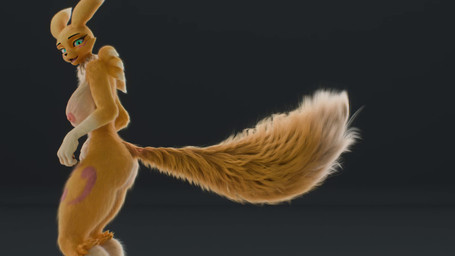 anthro areola big_breasts breasts butt female female_anthro fluffy fluffy_tail fur fur_markings looking_at_viewer markings neck_tuft nude nude_anthro nude_female realistic_fur shaking_butt solo standing tail tail_motion tail_tuft tailwag tuft furflection mayosplash_(modeler) bandai_namco digimon digi_(yourdigimongirl) digimon_(species) renamon 16:9 3d_(artwork) 3d_animation animated digital_media_(artwork) hi_res huge_filesize loop no_sound short_playtime video widescreen