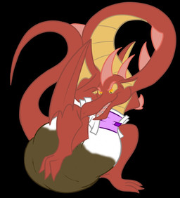 clothing diaper diaper_disposal diapered_pred excessive_feces feces hyper hyper_feces scatplay soiled_diaper soiling solo tail unclean_diaper used_diaper vore white_diaper mythology dragon mythological_creature mythological_scalie scalie hi_res