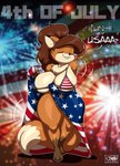 american_flag american_flag_bikini anthro barefoot big_breasts bikini bite biting_lip biting_own_lip breasts brown_hair chest_tuft cleavage clothed clothing dipstick_ears dipstick_tail ear_markings eyes_closed feet female fireworks flag flag_bikini flag_print fur hair holidays markings multicolored_ears orange_body orange_fur ponytail self_bite skimpy skimpy_bikini solo star_polygon star_print string_bikini swimwear tail tail_markings text thick_thighs toes tuft two-piece_swimsuit under_boob united_states_of_america joaoppereiraus 4th_of_july gwen_geek amelia_morales canid canine fox mammal 2023 absurd_res english_text hi_res