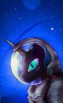 1960s_theme clothed clothing female feral horn moon poster poster_template solo space spacesuit darkdoomer friendship_is_magic hasbro my_little_pony mythology nightmare_moon_(mlp) equid equine mammal mythological_creature mythological_equine unicorn hi_res