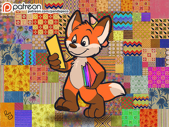 abstract_background anthro brown_body brown_fur closed_smile dipstick_ears dipstick_tail ear_markings featureless_crotch fur glistening glistening_eyes gloves_(marking) holding_object holding_paper leg_markings male markings mouth_closed multicolored_ears nude orange_body orange_fur orange_tail paper pencil_behind_ear smile socks_(marking) solo tail tail_markings text white_body white_fur white_tail young young_anthro young_male pandapaco canid canine fox mammal 4:3 url