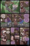 absurd_res anthro asinus clothed clothing comic donkey duo english_text equid equine female hi_res human magic magic_user mammal outside roxythefoxy text village witch