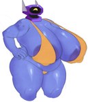 1_eye areola big_breasts bikini breasts camel_toe cleavage clothed clothing crossgender decepticon female hand_on_hip huge_breasts machine mtf_crossgender nipple_outline not_furry purple_areola purple_body simple_background slightly_chubby solo swimwear thick_thighs two-piece_swimsuit white_background wide_hips roly hasbro takara_tomy transformers shockwave_(transformer) cybertronian humanoid robot robot_humanoid 2017 hi_res