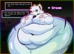 anthro belly belly_expansion belly_overhang belly_rolls big_belly big_breasts big_butt big_tummy breasts butt expansion fat_rolls fupa huge_belly huge_breasts huge_butt huge_hips huge_thighs hyper hyper_hips hyper_thighs male male/male moobs morbidly_obese morbidly_obese_anthro morbidly_obese_male navel nipples obese obese_anthro obese_male overweight overweight_anthro overweight_male solo_focus text thick_thighs weight_gain wide_hips mirukiblue undertale undertale_(series) asriel_dreemurr asriel_dreemurr_(god_form) boss_monster_(undertale) bovid caprine goat mammal english_text hi_res