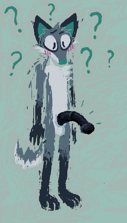 animal_genitalia animal_penis anthro balls black_penis blue_body blue_fur blush confusion equine_genitalia equine_penis flustered fur genitals male mismatched_genitalia mismatched_penis nude penis question_mark solo demensa emil_(demensa) canid canine canis coyote domestic_dog hybrid mammal 2023 4:7 full-length_portrait hi_res portrait