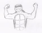 2014 biceps flexing grin looking_at_viewer male monochrome muscles mutant plain_background pose raphael_(tmnt) reptile scales scalie sketch smile solo standing teenage_mutant_ninja_turtles teeth turtle
Rating: Safe
Score: 1
User: kiplag
Date: February 11, 2014