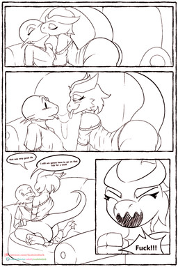 bodily_fluids border bottomless breasts clothed clothing dialogue female female_dominating_male fur kissing male male/female profanity raised_tail rejection saliva saliva_string small_breasts tail text white_border scalesindark furred_kobold furred_scalie kobold scalie comic english_text hi_res monochrome sketch sketch_page url brother_(lore) brother_and_sister_(lore) sibling_(lore) sister_(lore)