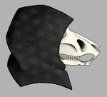 anterior_nasal_aperture anthro bone buckteeth female hood skeleton skull skull_head smile solo teeth buckbodger wraith_(buckbodger) mammal murid murine rat rattik rodent undead headshot_portrait portrait