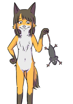 anthro duo female feral fur grey_body loli nude simple_background slim small_waist smile thick_thighs white_body white_fur yellow_body yellow_fur young young_anthro young_female stic1 canid canine canis fox mammal murid murine rat rodent 2026 hi_res