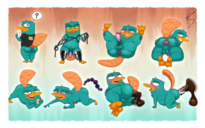 anal_beads animal_genitalia animal_penis anthro bodily_fluids chain chain_leash coffee_mug cum cum_inside equine_genitalia equine_penis genital_fluids genitals harness leash male male/male misleading_thumbnail penis sex_toy solo platislut rocky_rakoon disney phineas_and_ferb perry_the_platypus mammal monotreme platypus 16:10 absurd_res hi_res widescreen
