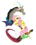 accessory blush duo eye_contact female flower flower_in_hair hair hair_accessory horn hug looking_at_another male male/female one_eye_closed plant simple_background white_background wings wink jbond luminousdazzle friendship_is_magic hasbro my_little_pony mythology discord_(mlp) fluttershy_(mlp) chimera draconequus equid equine horse mammal mythological_creature mythological_equine pegasus pony 4:5 absurd_res colored colored_sketch hi_res sketch