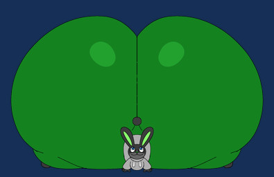 anthro ass_up big_butt black_eyewear black_glasses blue_eyes bottomwear bouncing_butt butt butt_jiggle clothing eyewear front_view glasses green_bottomwear green_clothing green_inner_ear green_leggings green_legwear green_nose green_pants grey_body grey_clothing grey_ears grey_hoodie grey_tail grey_topwear hoodie huge_butt hyper hyper_butt jiggling leggings legwear looking_up lying male on_front pants scut_tail short_tail simple_background smile solo tail tight_clothing topwear transparent_background twerking y_shaped_butt_crack darylanimates14 reathe_(character) lagomorph leporid mammal rabbit 2025 alpha_channel animated colored digital_media_(artwork) hi_res loop